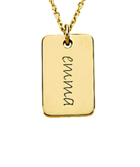 vermeil mini dog tags