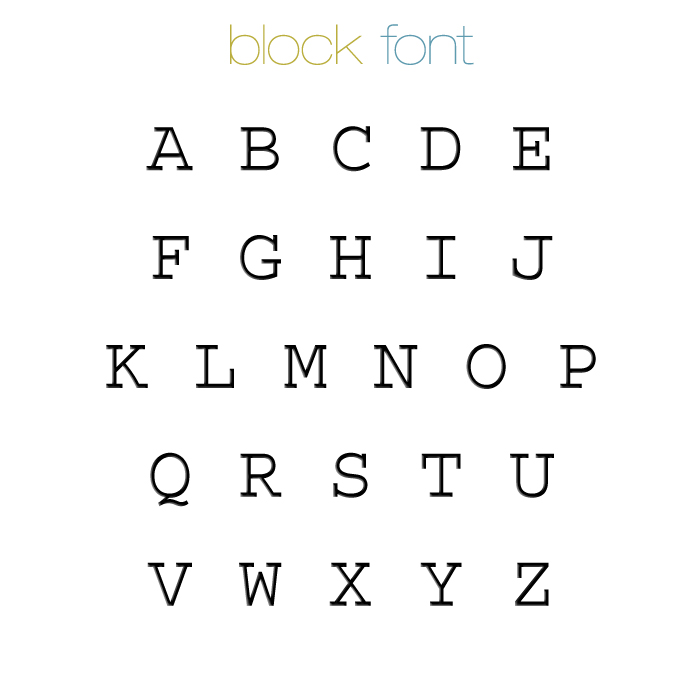 Block Font