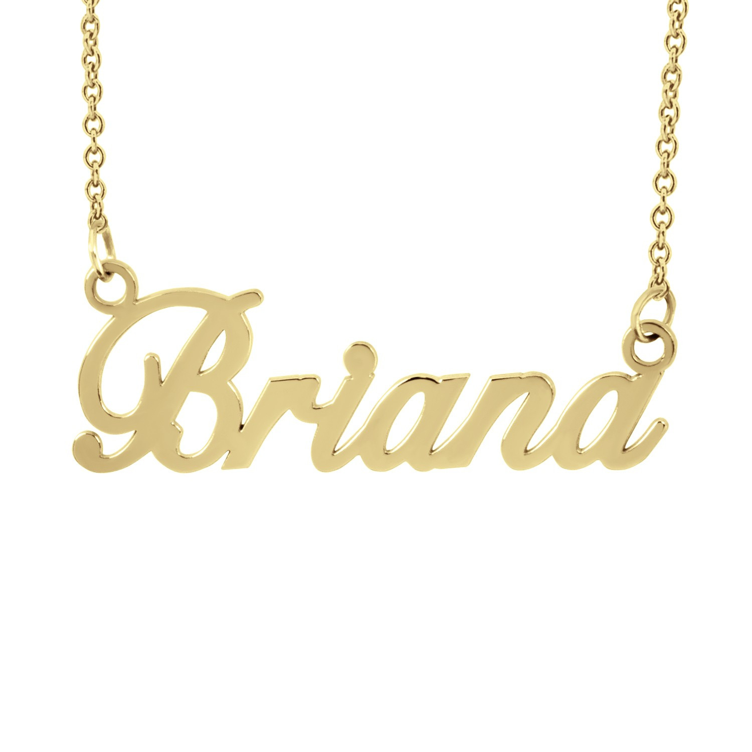 Briana name necklace sale