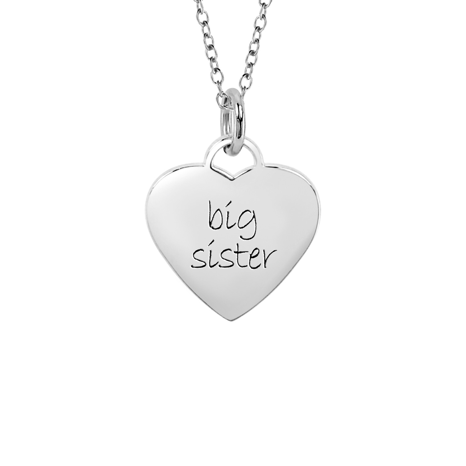 Big Sis Lil Heart Necklace | Matching Necklaces Set | Mom Lil Sis Necklace  - Jewelry - Aliexpress