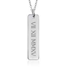 Roman Numeral Tall Tag