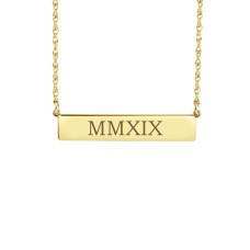 Roman Numeral POSH Bar Necklace