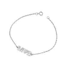 Silver Initial LOVE Bracelet