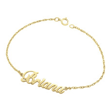 Yellow Briana Nameplate Bracelet 