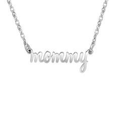 Silver Mommy Nameplate