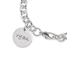 Disc Bracelet Personalized Jewelry