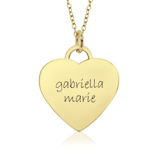 Two Name Vermeil Eternal Heart Mommy Necklace