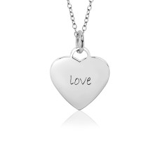 White Love Sweetheart Necklace