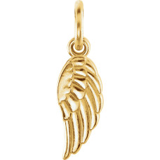 Yellow Angel Wing Charm Personalized Jewelry