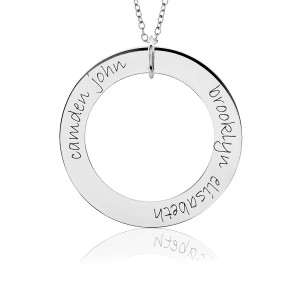 Two Names POSH Loop Mommy Necklace Personalized Jewelry