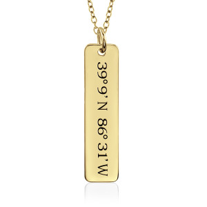 Coordinates Tall Tag