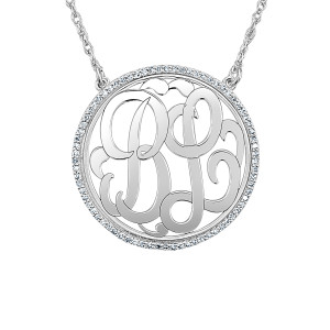 Gold Diamond Loop Monogram