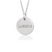 One White Gold Disc Mommy Necklace Personalized Jewelry