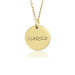 Vermeil Mommy Disc Necklace Personalized Jewelry