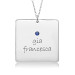 One Name POSH Birthstone Square Mommy Necklace Personalized Jewelry