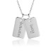 Two Mini Dog Tags Mommy Necklace Personalized Jewelry