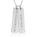 Two Gold Tall Tags Mommy Necklace Personalized Jewelry