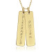 Two Vermeil Tall Tags Mommy Necklace Personalized Jewelry