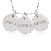 Three Discs Necklace Personalized Jewelry