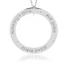 White Gold Three Name Forever Birthstone Loop Mommy Necklace Personalized Jewelry