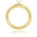 Three Name Forever Vermeil Loop Mommy Necklace