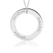 White Gold Three Name POSH Loop Mommy Necklace Personalized Jewelry