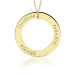 Three Names POSH Vermeil Loop Mommy Necklace Personalized Jewelry
