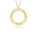 Three Names Vermeil WEE Loop Mommy Necklace Personalized Jewelry