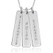 Three Gold Tall Tags Mommy Necklace Personalized Jewelry
