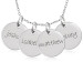 Four Gold Discs Mommy Necklace Personalized Jewelry