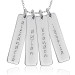 Four Gold Tall Tags Mommy Necklace Personalized Jewelry