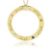 Five Name Forever Vermeil Birthstone Loop Mommy Necklace Personalized Jewelry