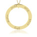 Five Name Forever Vermeil Loop Mommy Necklace