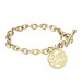 Yellow Loop Monogram Toggle Bracelet Personalized Jewelry