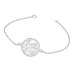 White Loop Monogram Bracelet Personalized Jewelry
