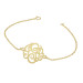 Yellow POSH Script Monogram Bracelet 