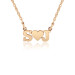 Rose POSH Initial LOVE Necklace