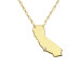 Yellow Diamond City Necklace Personalized State Jewelry