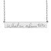 Silver Handwriting XL POSH Bar Necklace