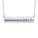 White Honor Bar Necklace Military Jewelry