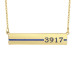 Yellow Honor Bar Necklace Military Jewelry