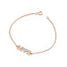 Rose Diamond Initial LOVE Bracelet Personalized Jewelry