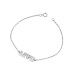 White Diamond Initial LOVE Bracelet Personalized Jewelry