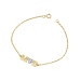 Yellow Diamond Initial LOVE Bracelet Personalized Jewelry
