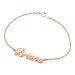 Rose Briana Nameplate Bracelet 