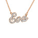 Rose Diamond Briana Nameplate Personalized Jewelry Diamond Name Necklace