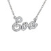 White Diamond Briana Nameplate Personalized Jewelry Diamond Name Necklace