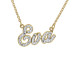 Yellow Diamond Briana Nameplate Personalized Jewelry Diamond Name Necklace