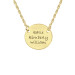 Yellow tiny POSH Engravable Family Circle Necklace Personalized Jewelry