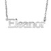 White Tanner Name Necklace Personalized Jewelry